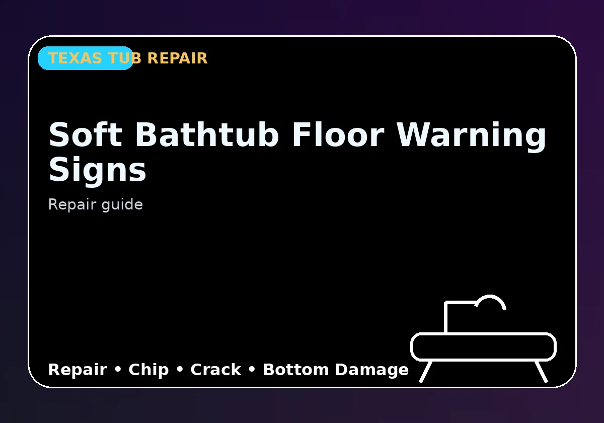 Soft Bathtub Floor Warning Signs - Texas Tub repair information